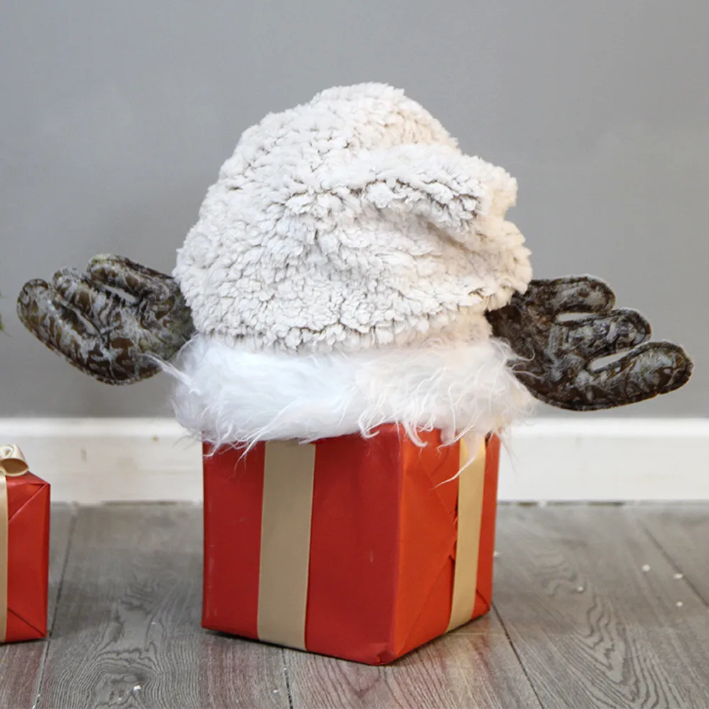 1 шт. Рождественская шапка для взрослых и детей милые оленьи рога Санта Клауса