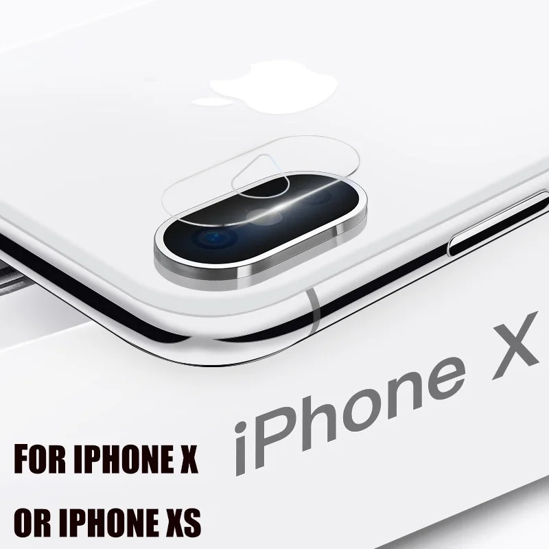 For iPhone X or XS Защита камеры для iPhone 11 Pro Max X XR XS MAX объектив Защитное стекло для экрана протектор для iPhone 7 8 Plus Аксессуары для камеры - Цвет: For iPhone X or XS