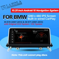 10 25inch car multimedia gps player for bmw x5 e70 x6 e71 2007 2013 android 10 carplay navigation auto stereo bt head unit radio