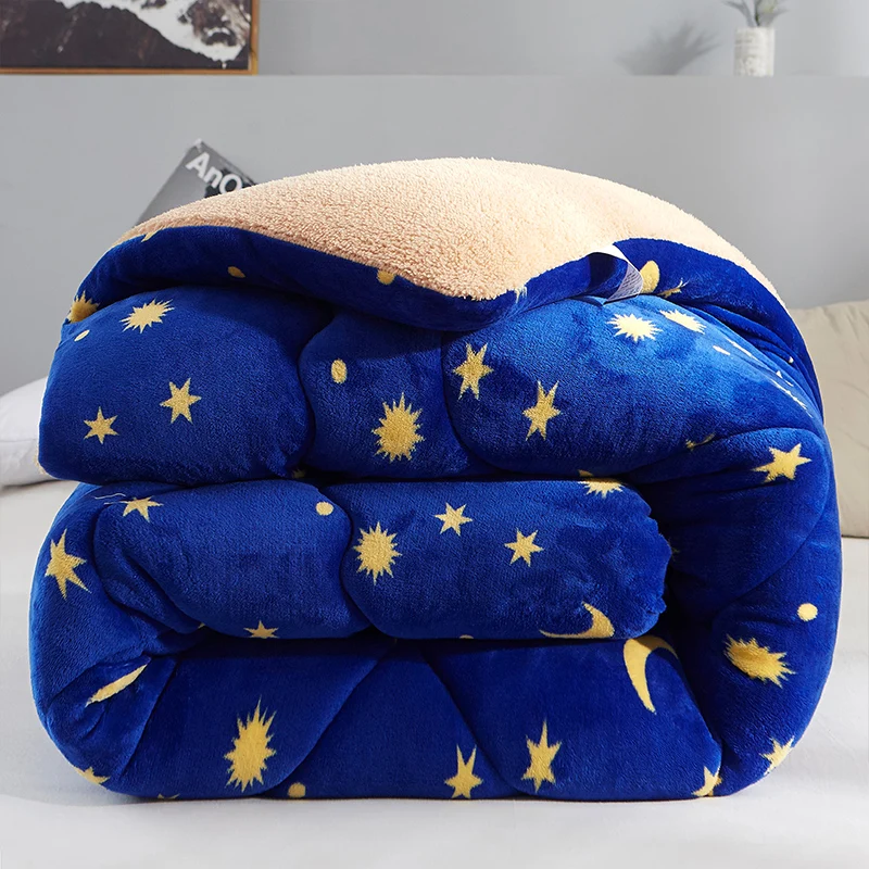 2021 Новое зимнее одеяло с рисунком Фламинго плотные теплые белые ворсинки из