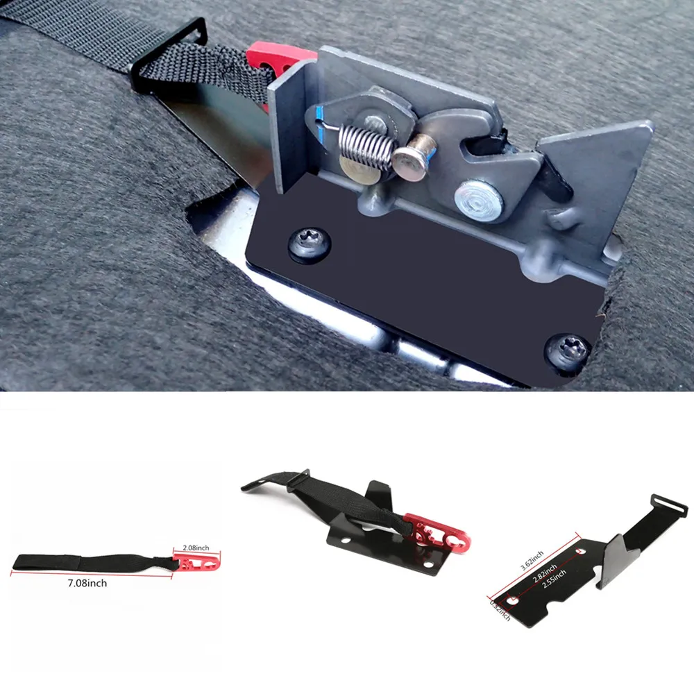 Комплект для спуска заднего сиденья красный ремешок Ford SuperCrew F150 2009-2018/ SuperCab 2015-2018 /