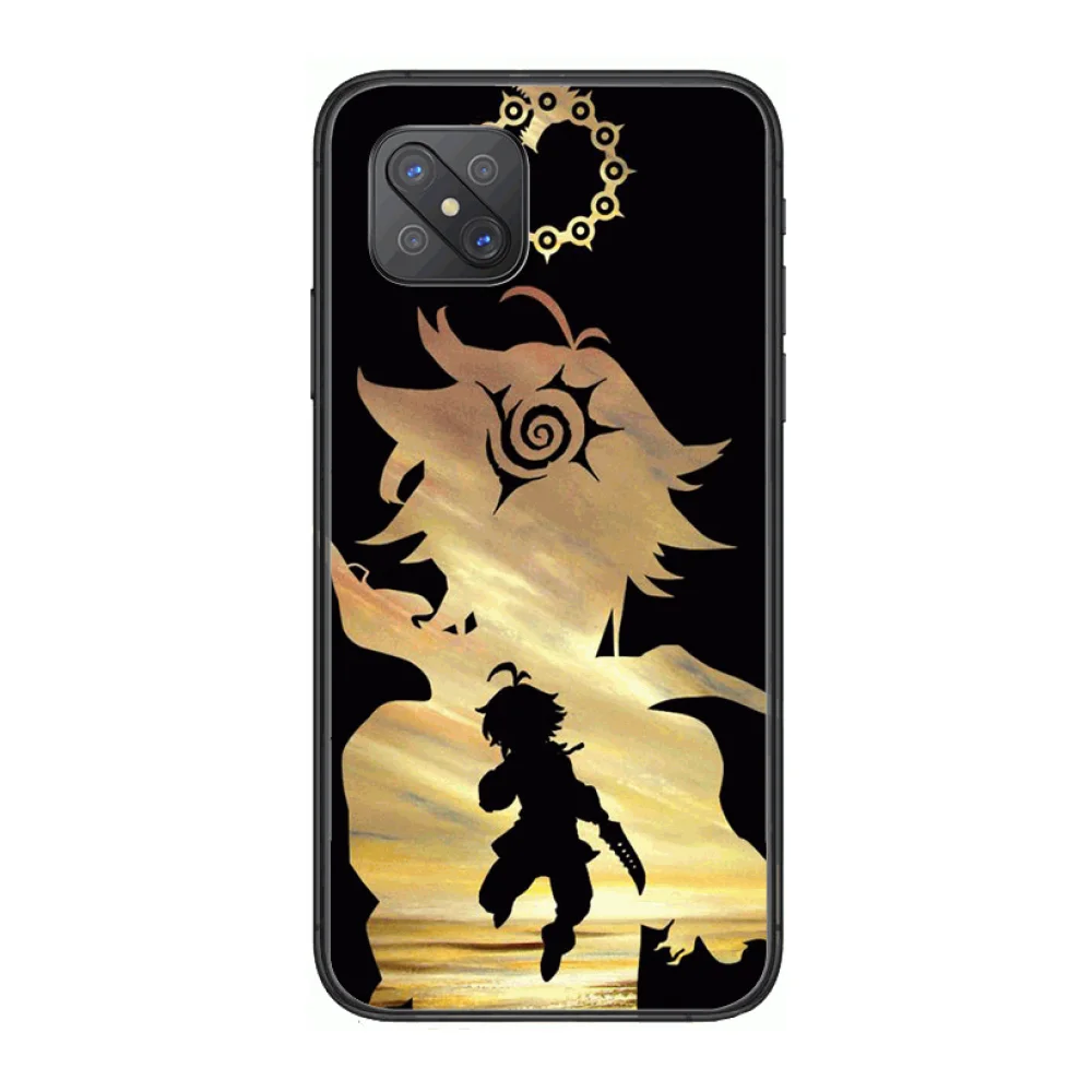 

Seven Sins Meliodas Style Fashion Phone Case cover For OPPO A91 9 83 79 92s 5 F9 A7X Reno2 Realme6pro 5 black tpu cell cover