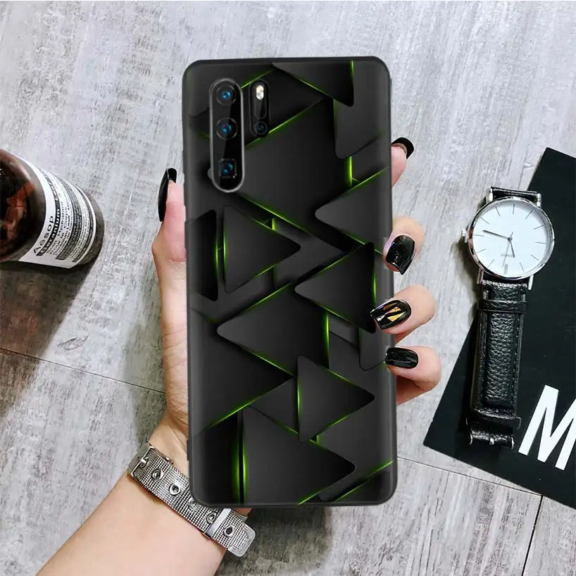 BA026-7 Черный, легкий, темный, черный чехол для телефона huawei mate 30 20 10 P30 P20 P10 Pro Lite P Smart Z Роскошный чехол - Цвет: BA026-7