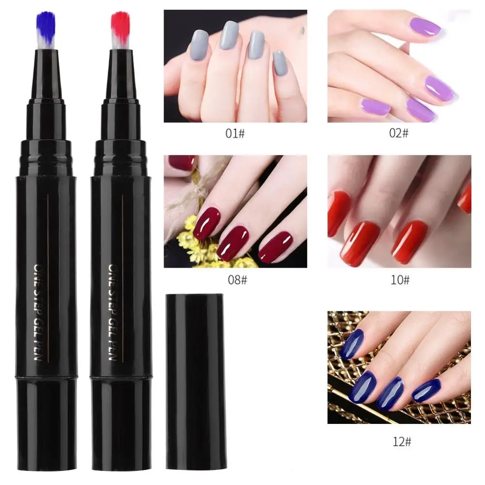 Гель для ногтей 3 в 1 Гель-лак кисточка дизайна Лаки гель Полировочный Карандаш