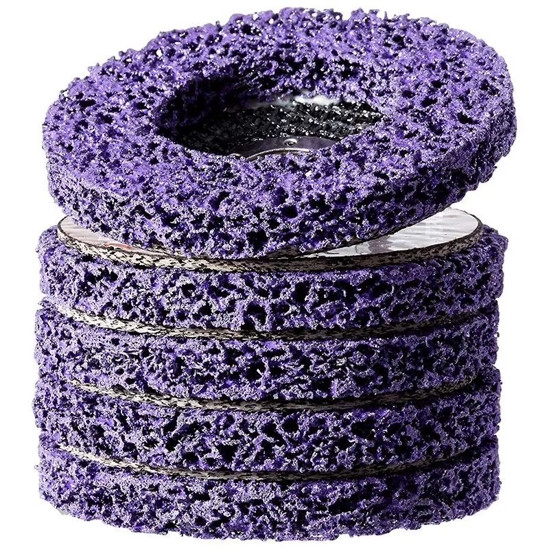 

HLZS-5 Pack- 4 1/2Inch(115mm) x 7/8Inch Stripping and Clean Disc for Angle Grinders -Removes Rust,Strips Paint,Cleans Welds