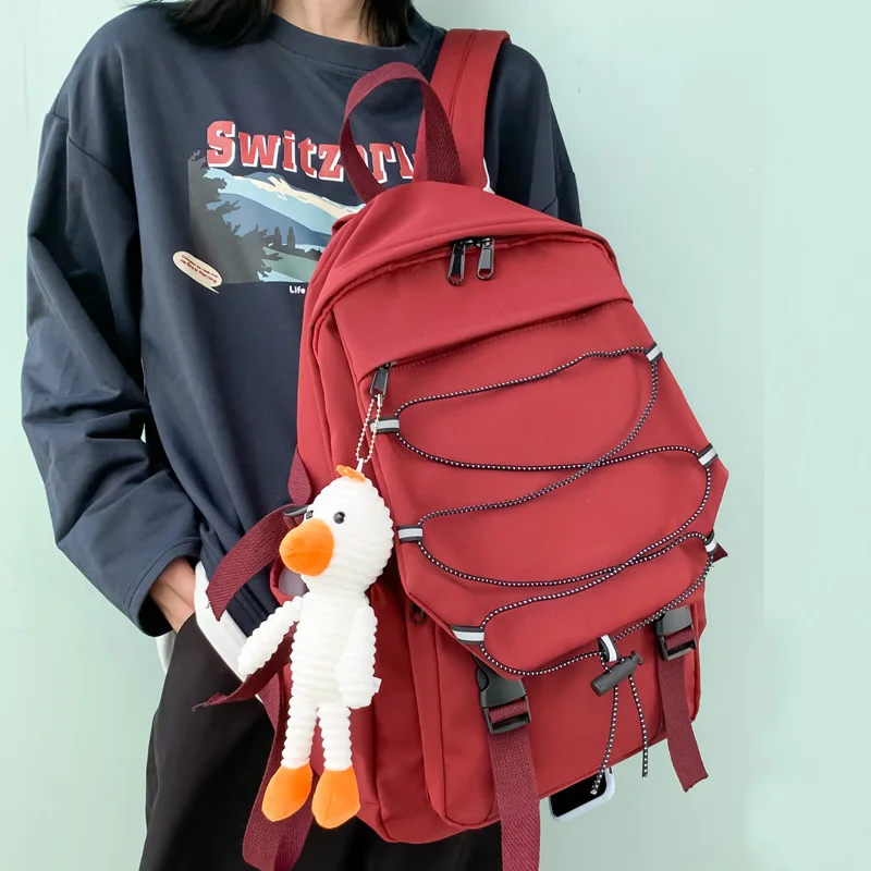 DCIMOR новый водонепроницаемый нейлоновый женский рюкзак с вышивкой милый