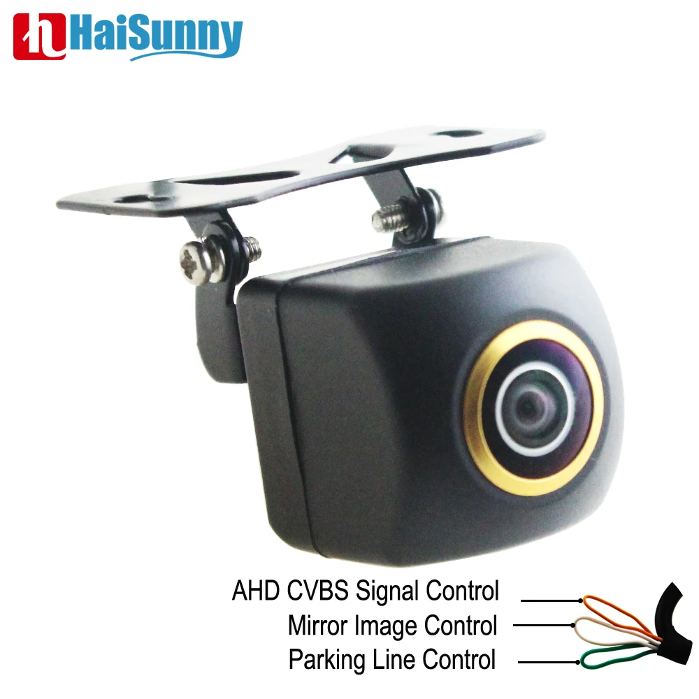 

Vehicle Golden Fisheye Lens Back up Camera AHD CVBS Night Vision 170 Degree No Trajectory Full HD Rear View Camera For All Car
