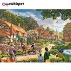 Алмазная живопись Z2547, полноразмернаяКруглая Мозаика в стиле ретро, пейзаж 5D, вышивка крестиком