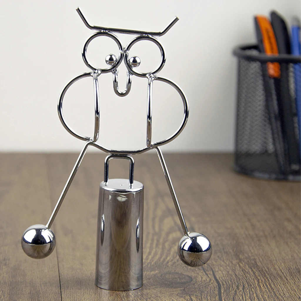

Balance Art Science Owl Shaped Psychology Glass Pendulum Toy Board