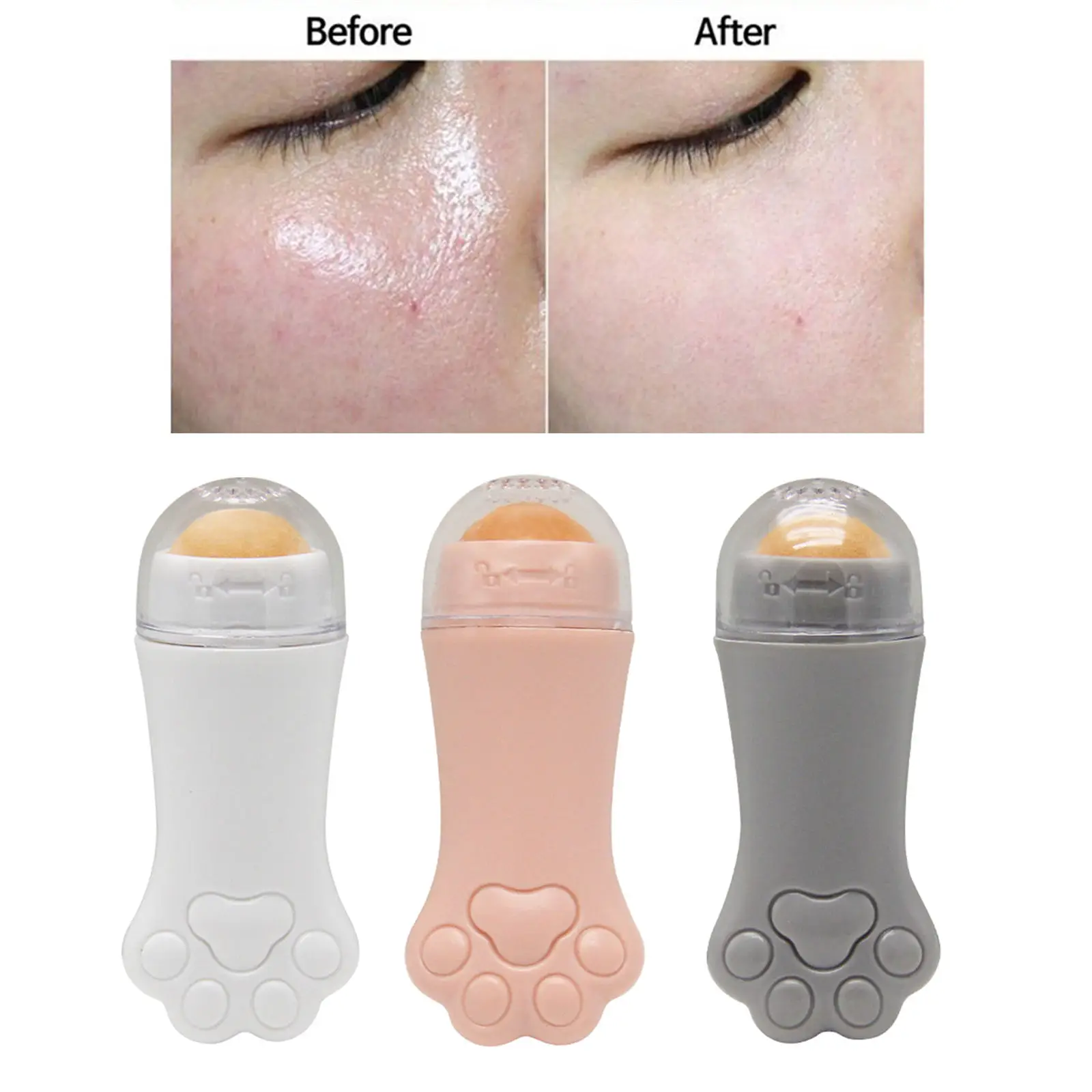 

Oil-Absorbing Volcanic Face Roller Friendly Handheld Beauty Tool for Makeup Oil Absorbing Volcanic Face Stone Roller Ball
