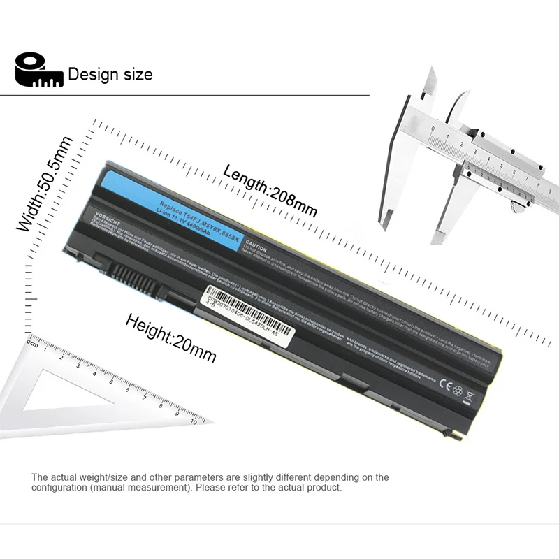 11 1 V 4400mAh аккумулятор для ноутбука Dell 8858X 8P3YX 911MD Vostro 3460 3560 Latitude E6420 E6520 Inspiron 7420 7520