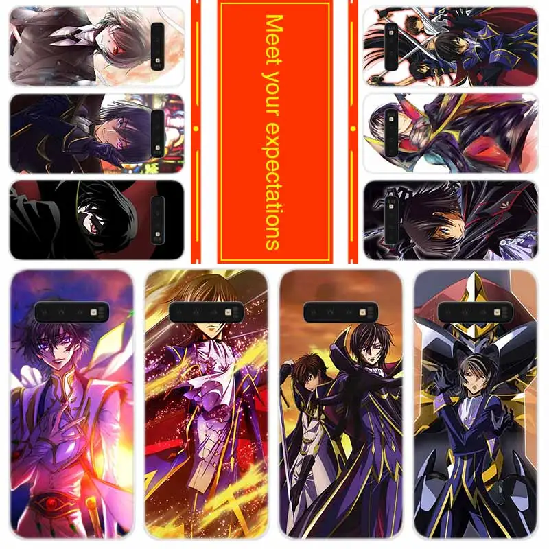 

Soft Case for Samsung Note 20 10 9 8 TPU Silicone Cover Pack Note20plus Note10plus Bumper Bag Code Geass