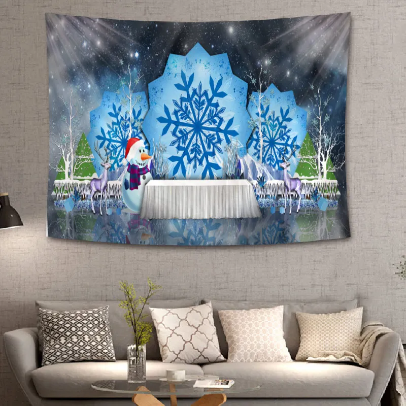 Christmas Tapestry holiday Tapzi Wall Hanging For Home Decoration Living Room Bedroom Art Large size | Дом и сад
