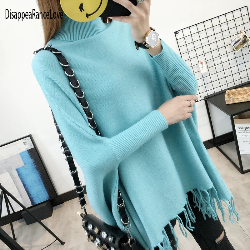 2021 Женские Пуловеры и свитера свободная мягкая шаль с бахромой пончо женский