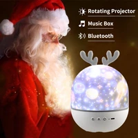 christmas night lights bluetooth starry sky led lamp for home projector room decor children birthday gift new year mood light