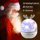 Рождественский ночник с Bluetooth, светодиодная лампа звездного неба для домашнего проектора, декор комнаты, детский подарок на день рождения, новогоднее настроение