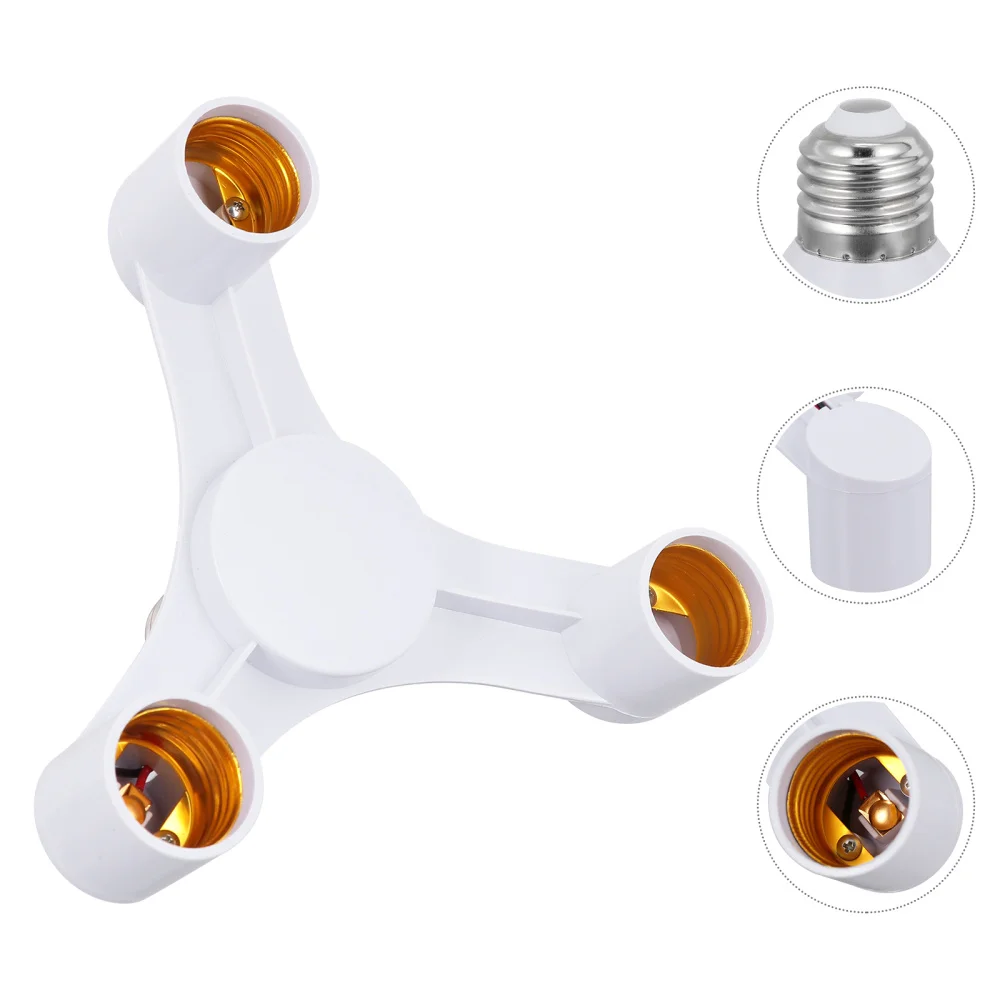 

E27 To 3E27 Adapter Three-head Adapter E27 LED Light Socket Adapter Converter