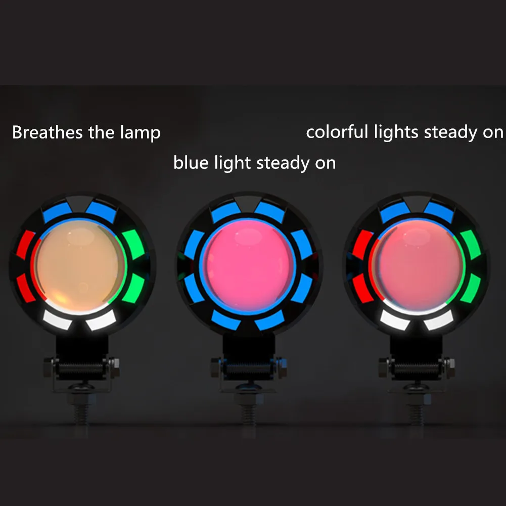 

Motorcycle Accessories Motorbike LED Headlights High Brightness 4 Lighting Modes Waterproof Daytime Running Lights
