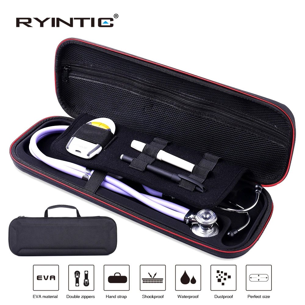 Многофункциональный Топ стетоскоп Жесткий сумка чехол для 3 м Littmann Classic III/Melo III MDF/АЦП/Omron, сетчатый карман для acceeories
