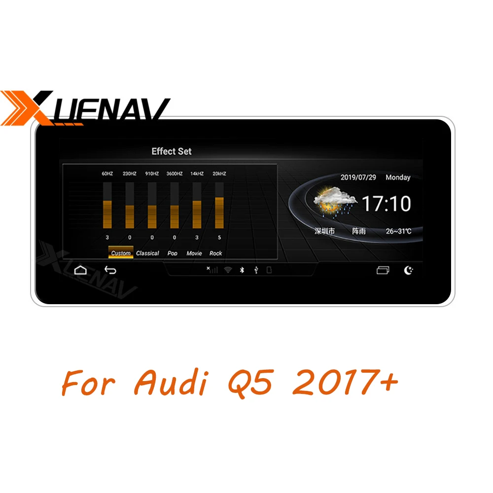 

Автомобильная Мультимедийная система Android, DVD, видеоплеер, GPS-навигатор для-AUDI Q5, 2017, 2018, 2019, стерео аудио, головное устройство