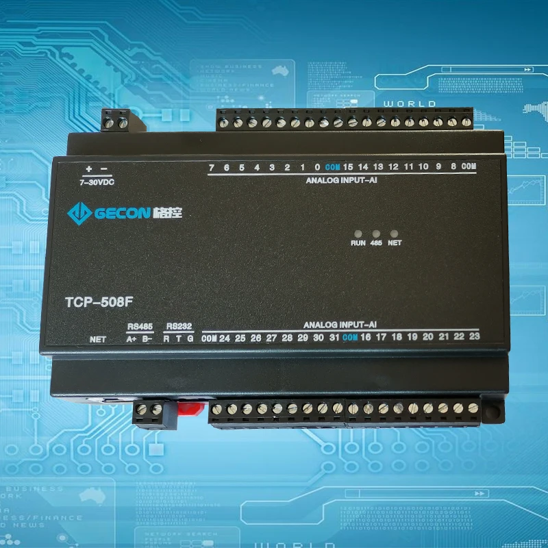32AI аналоговый 0 10VADC 20mA приобретение Ethernet IO порты модуля TCP протокол udp Modbus|dc dc| |