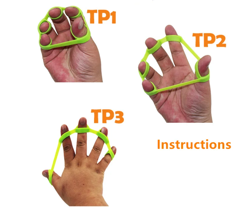 Рука захват силиконовый палец экспандер упражнения Рукоятка Сила запястья