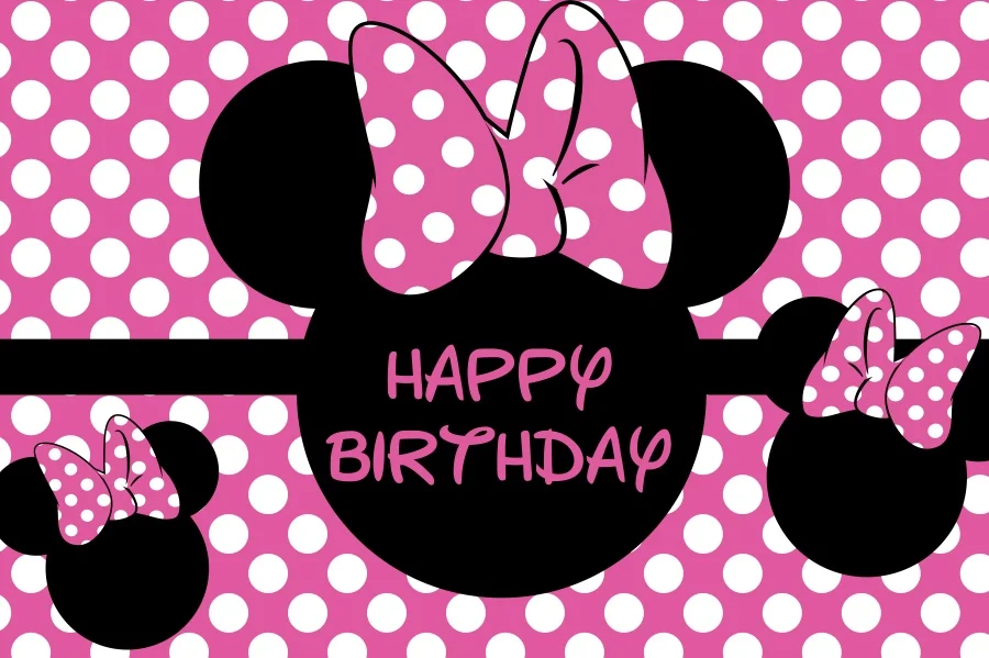 Фоны для фотосъемки с изображением Диснея Микки Минни Маус тканевые фоны детей