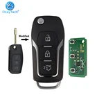 Складной ключ OkeyTech с 3 кнопками, модифицированный дистанционный ключ 433 МГц FO21 Blade 4D634D60, чип для Ford Mondeo Mk4 Mk7 Fiesta Focus Ranger