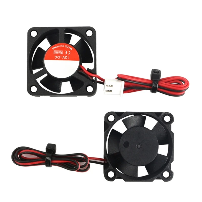 

30x30x10mm Cooling Fan DC 12v Low Tone 3010 Cooling Fan for 3D Printers 2 Pcs
