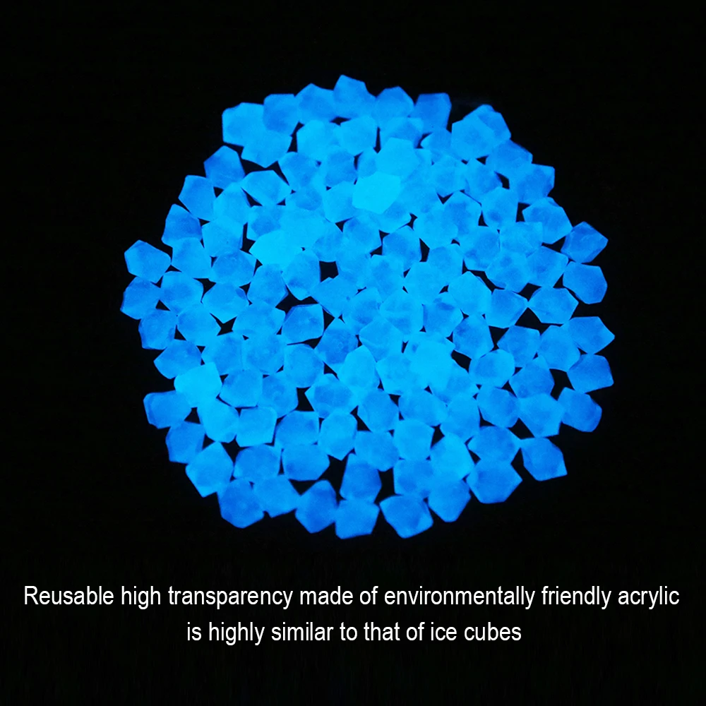 

300pcs Glow in the Dark Garden Pebbles Glow Stones Rocks for Walkways Garden Path Patio Lawn Garden Yard Decor Luminous Stones