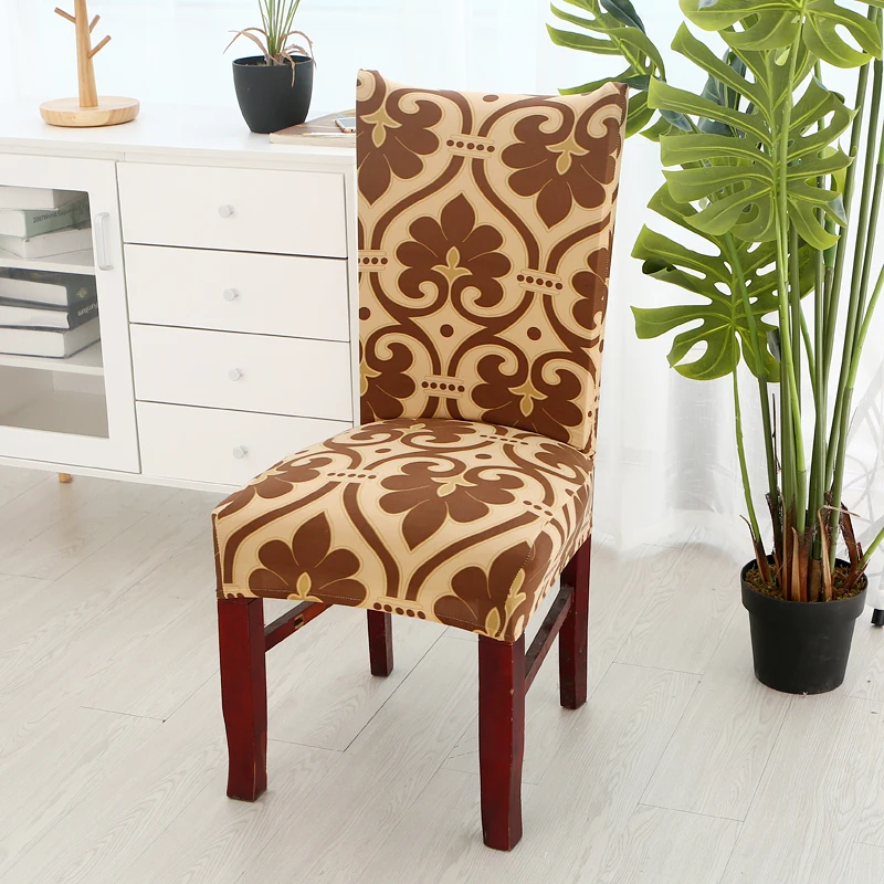 Эластичные защитные чехлы Monily из спандекса для обеденного стула в барочном стиле