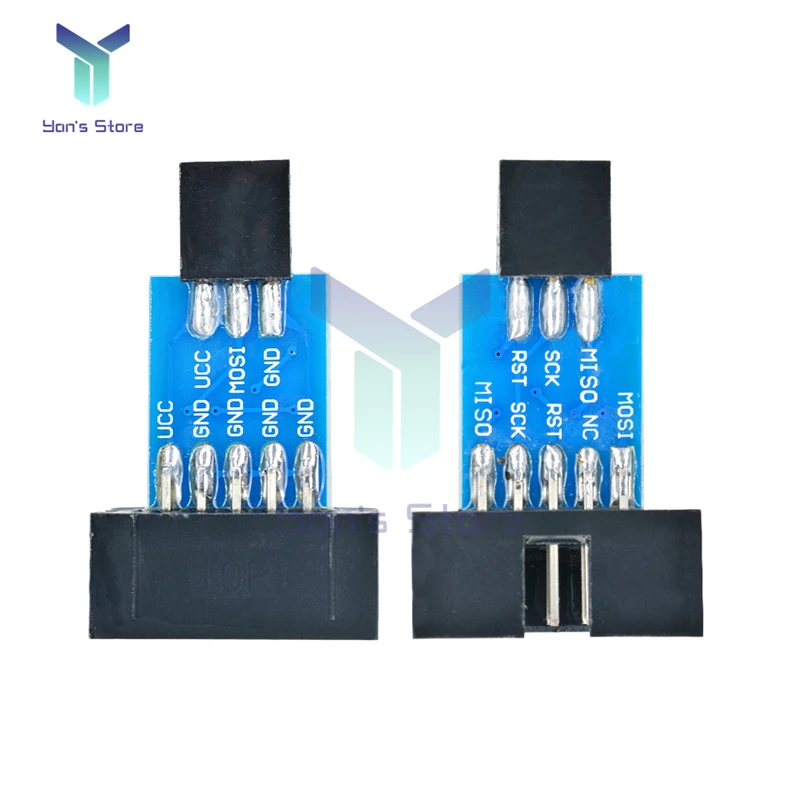 10-контактный Стандартный 6-контактный конвертер diymore для Arduino ATMEL STK500 AVRISP USBASP |
