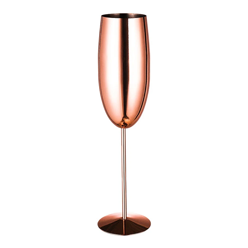 

Europe Luxury Stainless steel Champagne Cup Creative retro Cocktail Cup Goblet metal tulip wine Cups Kitchen Bar Party Supplies