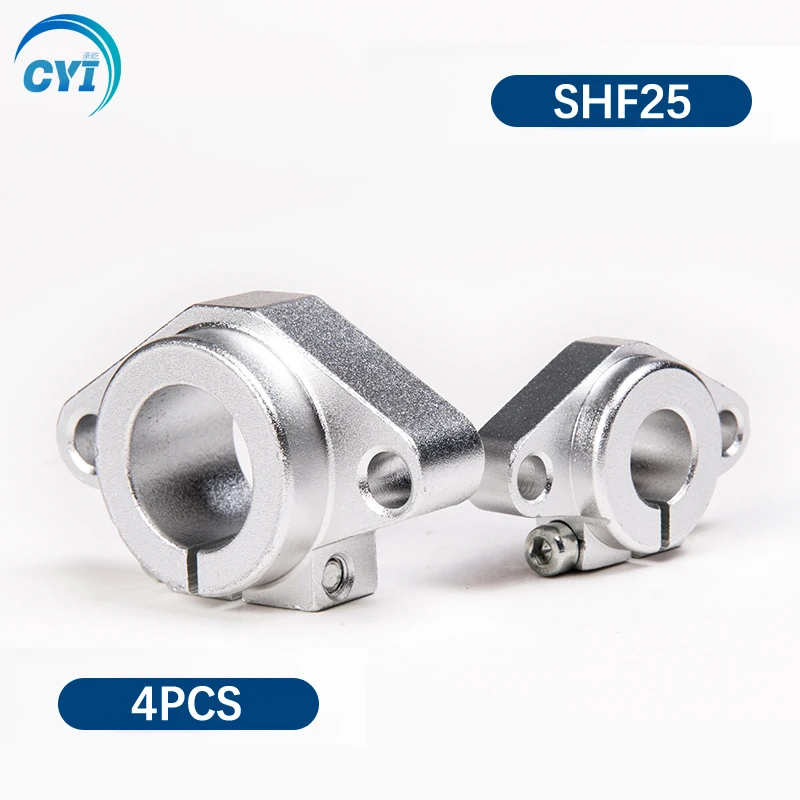 4 шт. SHF25 алюминиевый линейный стержень рельсовый вал Поддержка ЧПУ