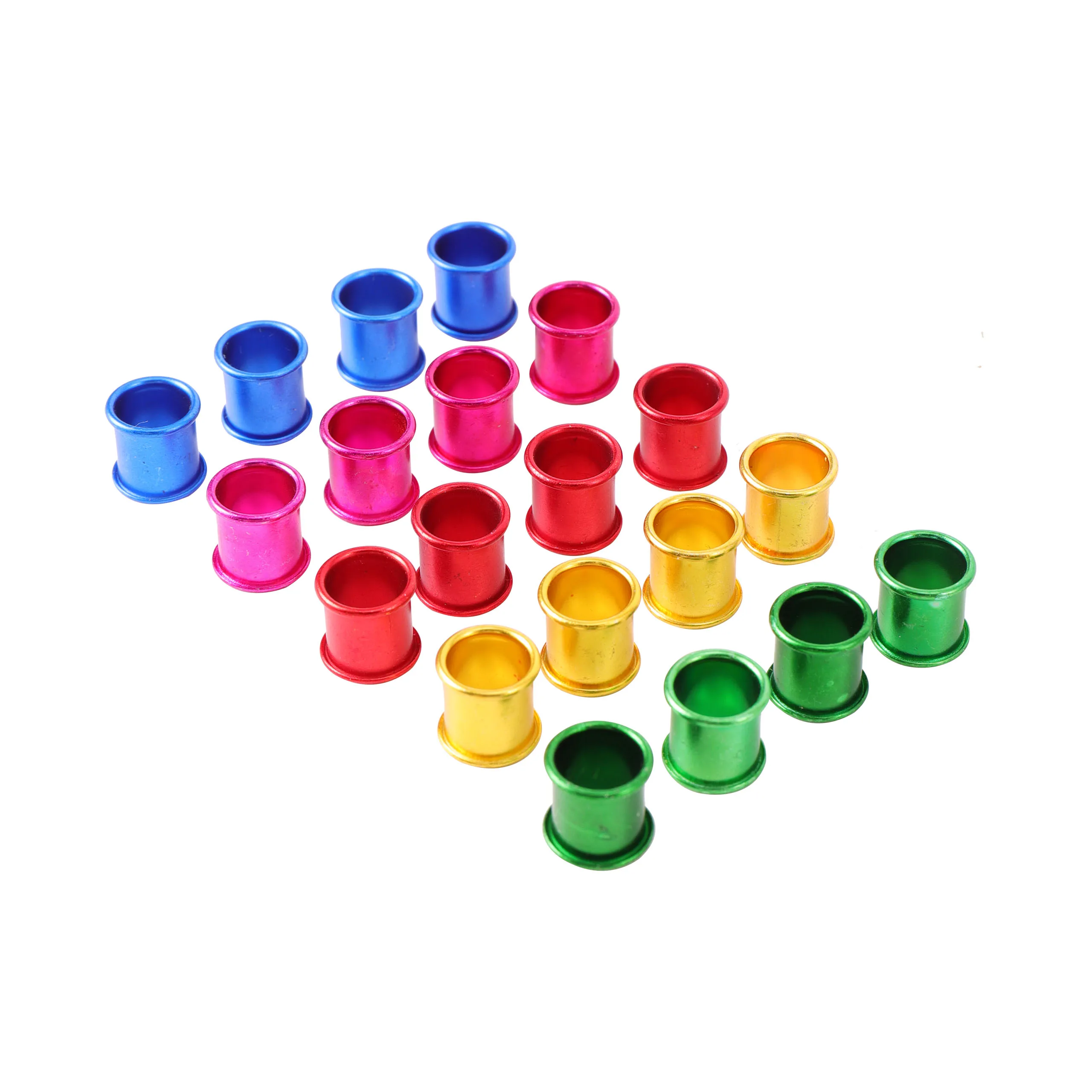 

ID7mm Pigeon Poultry Bird Leg Ring Multicolor Thick Aluminum Pigeon Foot Ring Logo Ring Pigeon Foot Ring 500 Pcs