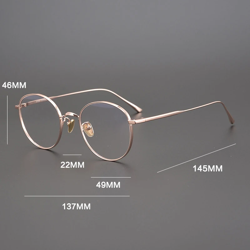 

Vintage Pure Titanium Glasses Frame Men Women Luxury Brand Prescription Myopia Optical Eyeglasses Frame 2021 New Male Eyewear
