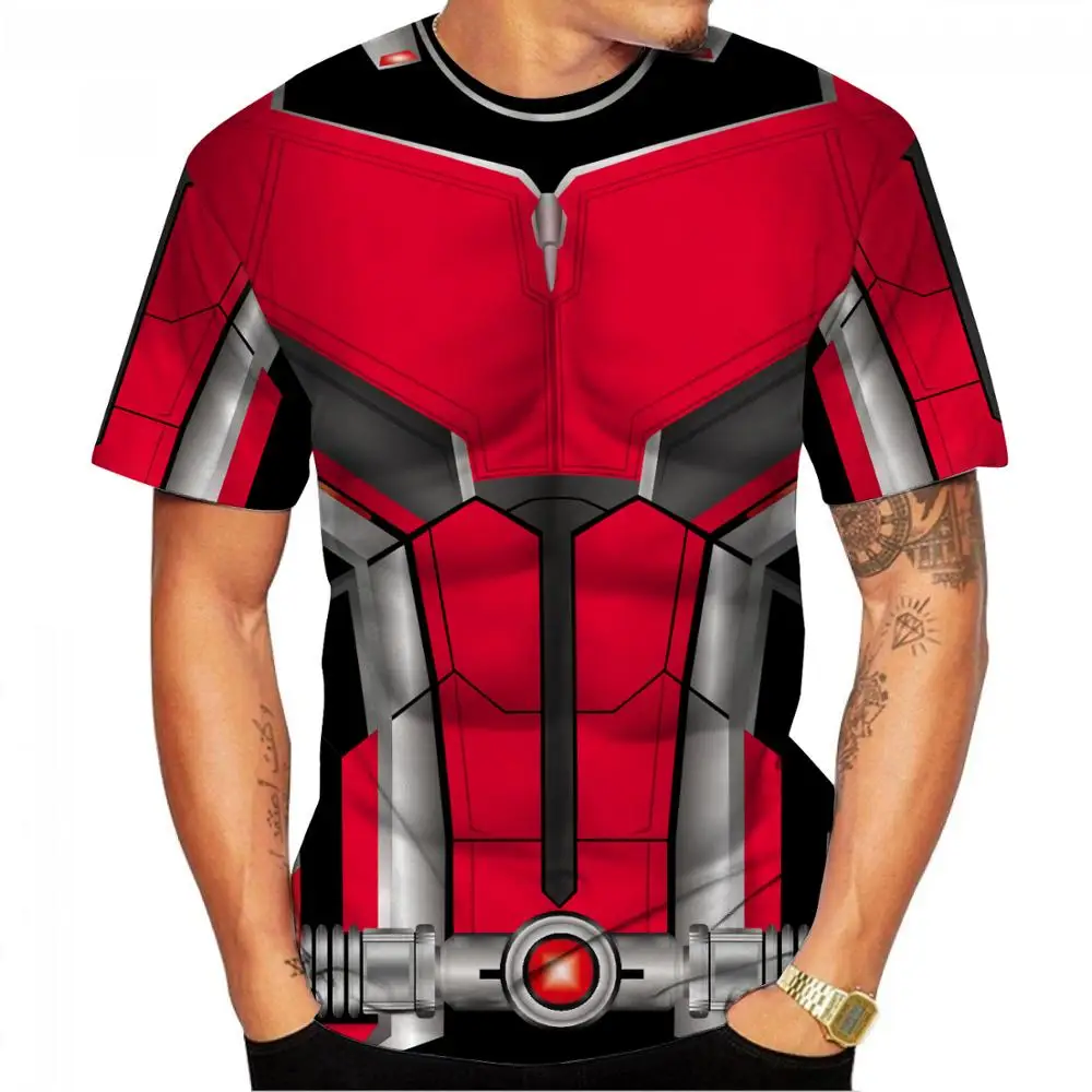 Летняя новая мужская и женская мода с коротким рукавом 3D печать Kamen Rider рубашка