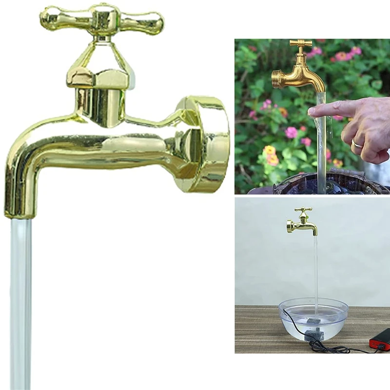 

Invisible Flowing Spout Watering Can Floating Faucet Water Fountain Kits Garden Floating Faucet Yard Art Decor