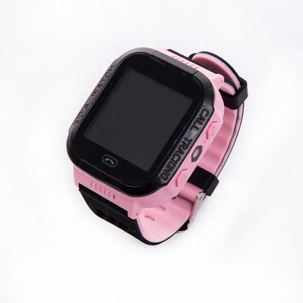 Black pink Детские Смарт-часы LBS Позиционирование трекер не gps SOS Вызов безопасный анти-потеря монитор сенсорный экран телефон часы прекрасный подарок - Цвет: Black pink