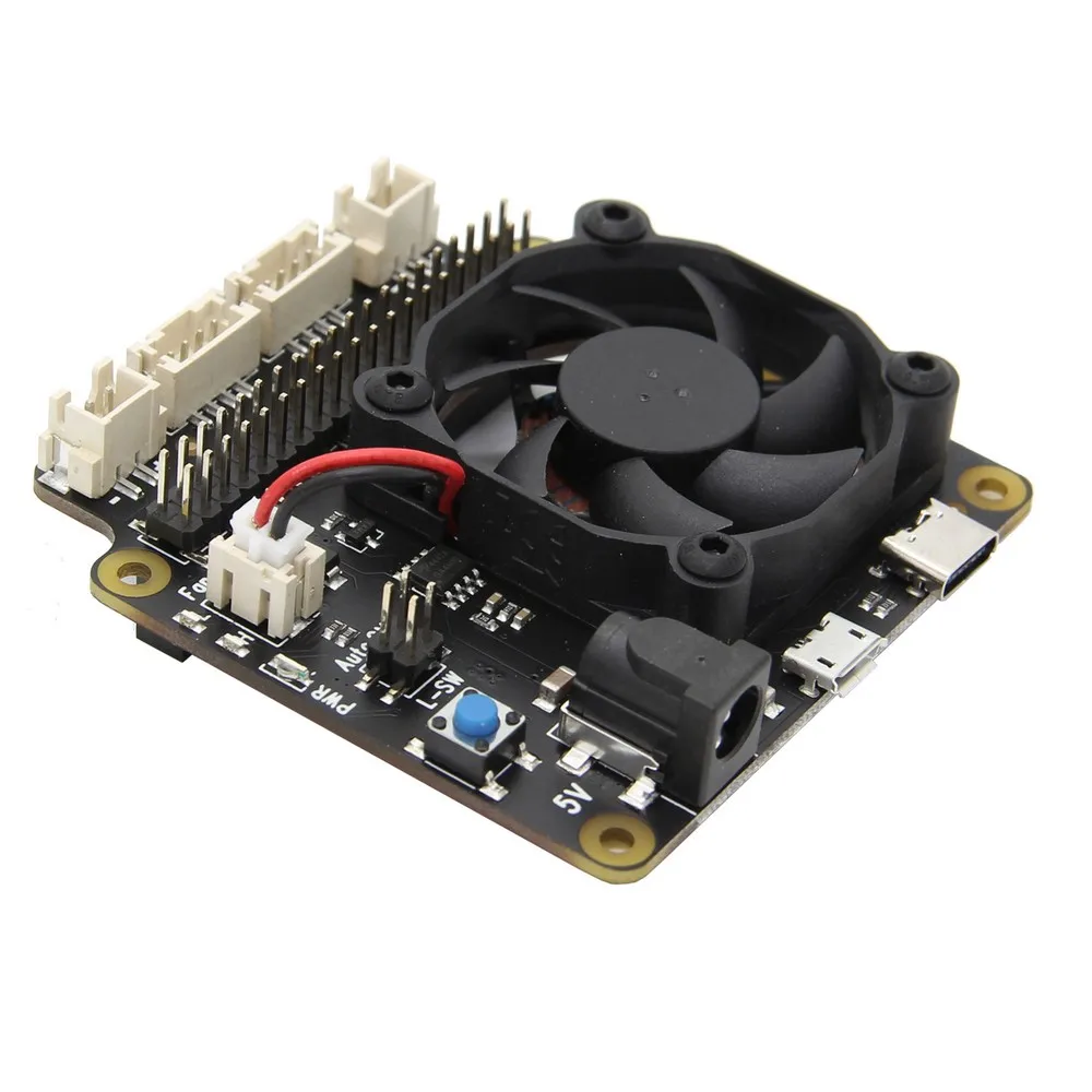 Raspberry Pi X735 безопасное выключение управление питанием и автоматическое охлаждение платы для Raspberry Pi 4 Модель B/3B+(plus)/3B/2B