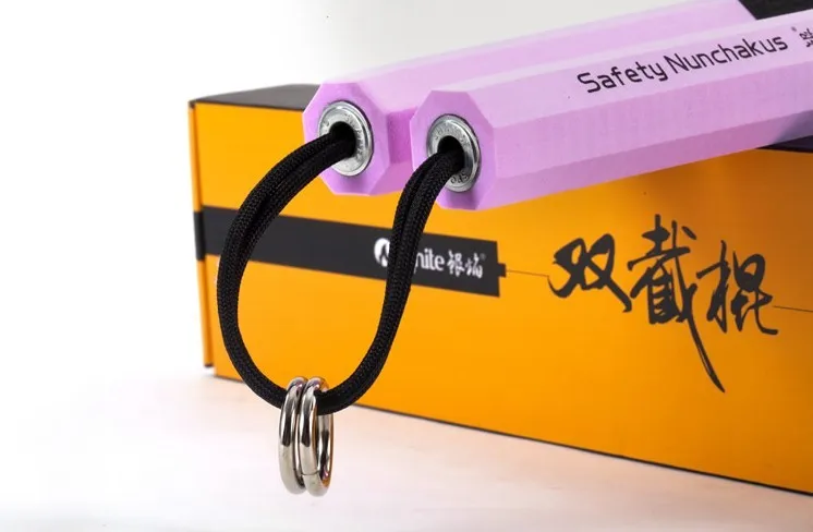 pink Nunchakus/sponge foam shuangjieao/heavy-duty sponge Nunchakus martial arts training