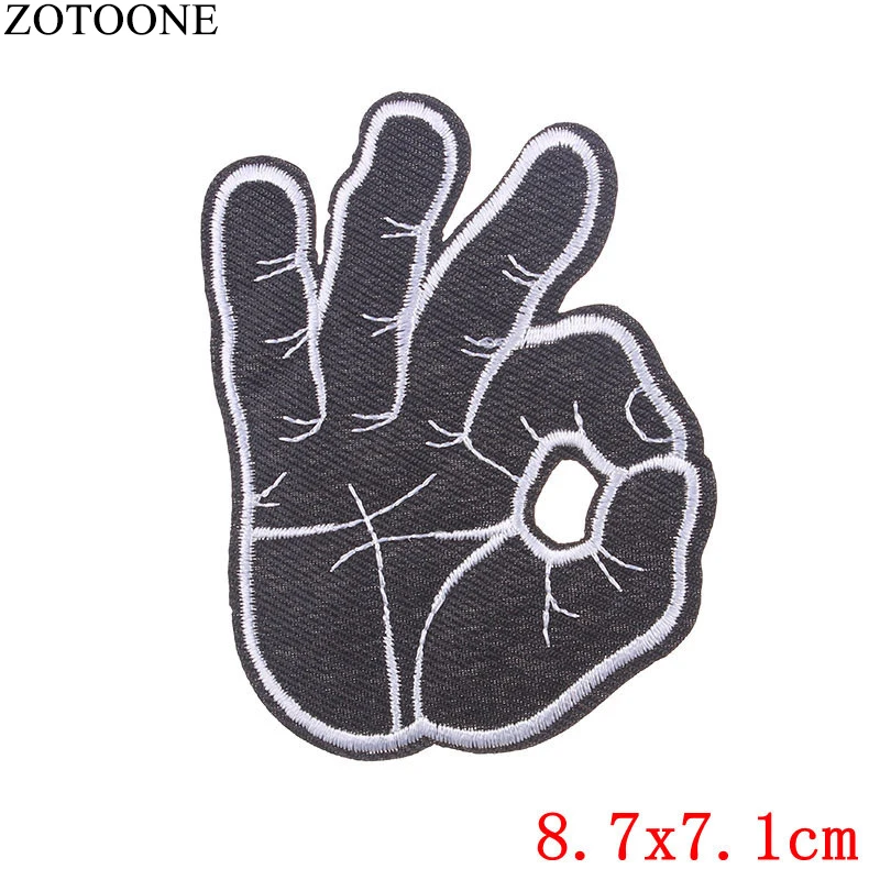 ZOTOONE Iron on Badge Diamond Patches Heat Transfer Eyes Stickers Clothes DIY Applique Embroidered Cloth Fabric Z |