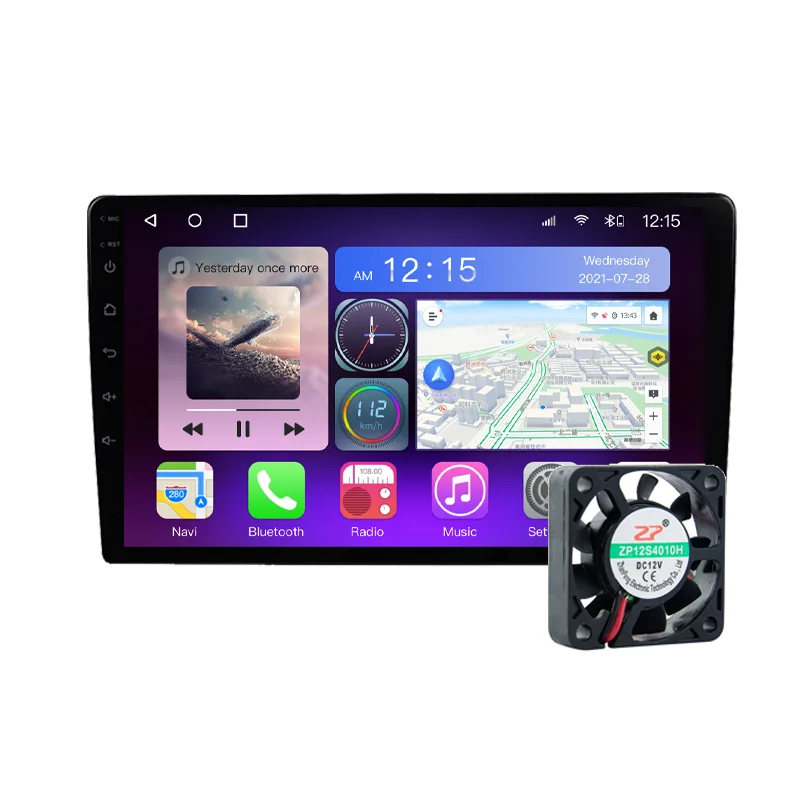 

Car Radio Cooling Fan with RCA Cable 12V