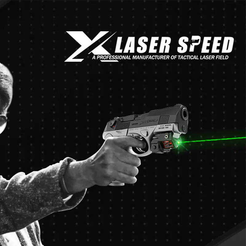 

Laserspeed Rechargeable Glock 17 Pistol Green Laser Picatinny Rail Aiming Lazer Pointer mira laser para pistola g2c taurus