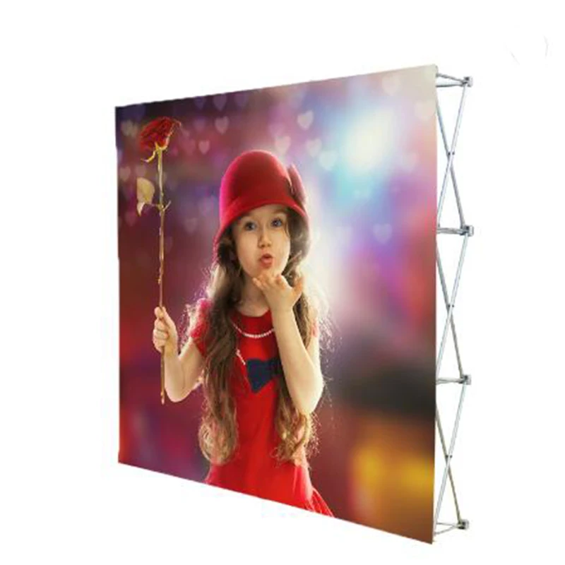 Custom 8ft/10ft/20ft Easy stand Straight Shape Pop Up Exhibition Advertising Display Stand,Trade Show Pop Up Banner Wall