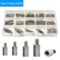 m3 hex standoff carbon steel male female stud board pillar computer hexagon pcb motherboard spacer assortment kit nickel plated