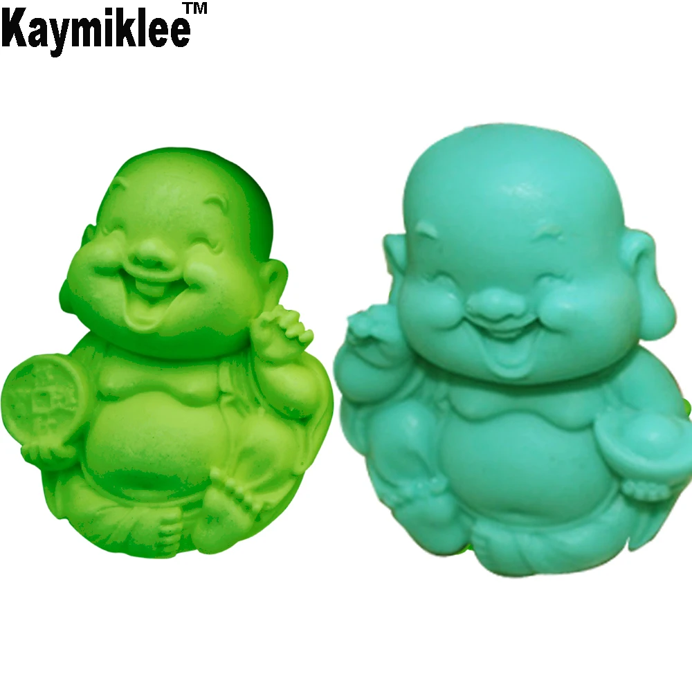Kaymiklee S103 Boeddha Kaars Mallen Zeep Schimmel Keuken-Bakken Hars Siliconen Vorm Woondecoratie 3D Diy Klei Craft Wax-Maken