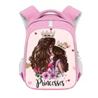 Рюкзак с рисунком принцессы для девочек, детские школьные сумки для девочек-подростков, Детский рюкзак, Розовый школьный рюкзак для школьников, сумка на плечо, подарок