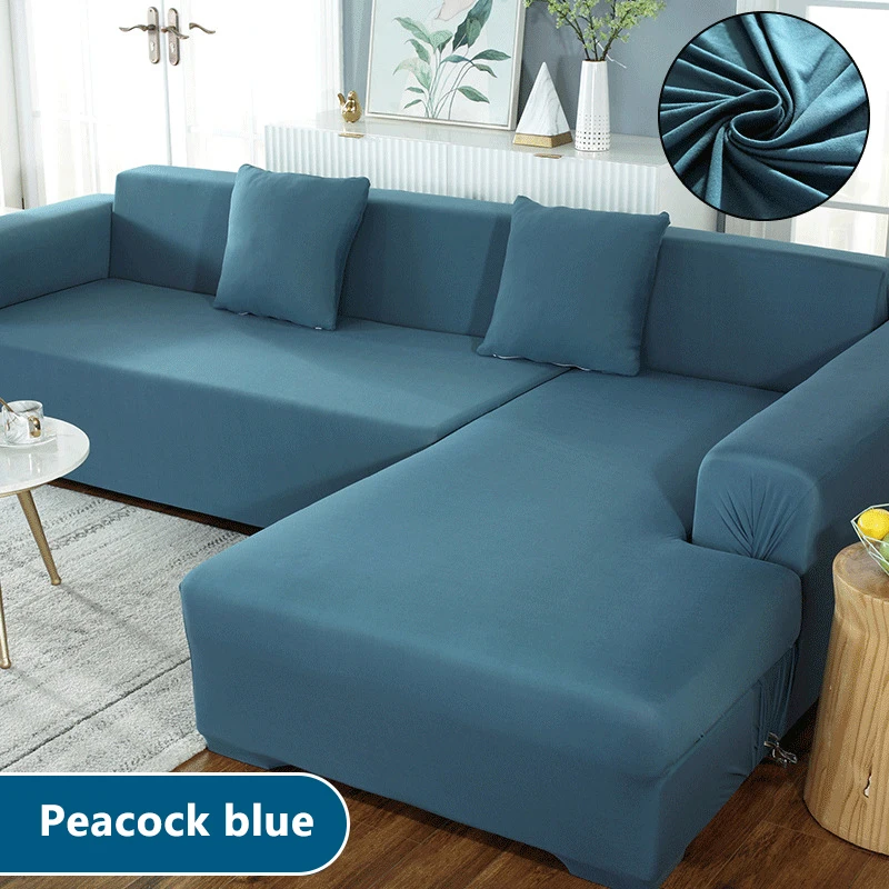 Elastic Stretch Sofa Cover Slipcovers All-inclusive Couch for Different Shape Furniture L-Style Need 2pcs Case | Дом и сад