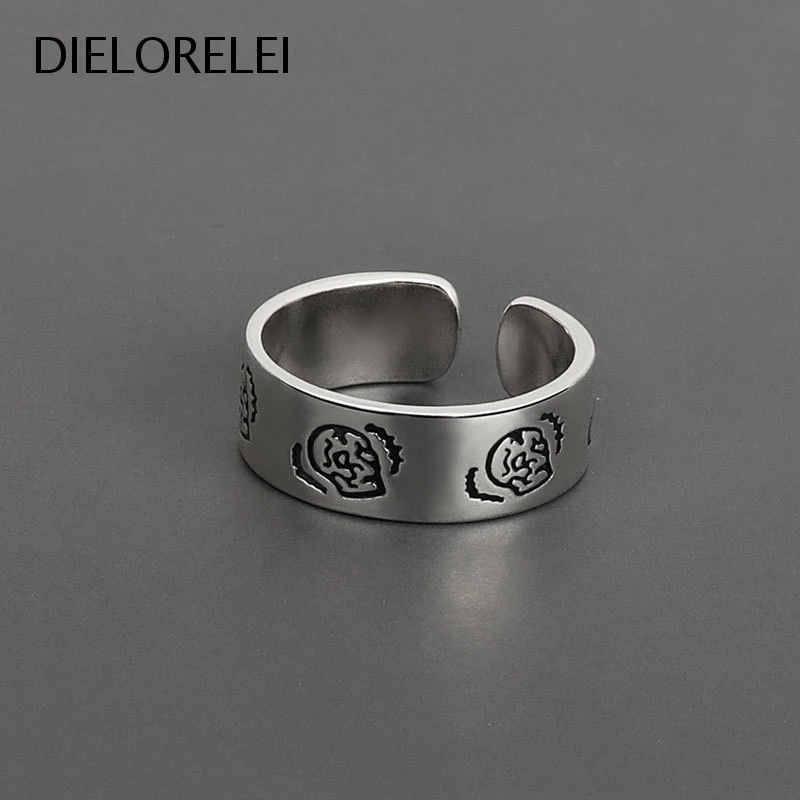 

DIELORELEI 925 Sterling Silver Temperament Niche Women Style Jewelry Adjustable Ring Accessories Gift Girls Minimalist Simple
